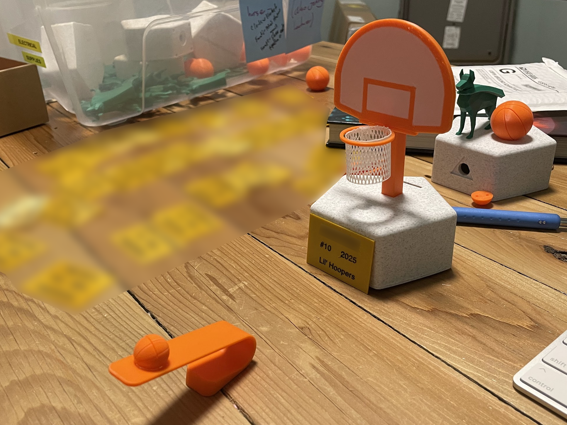 Active trophy in action